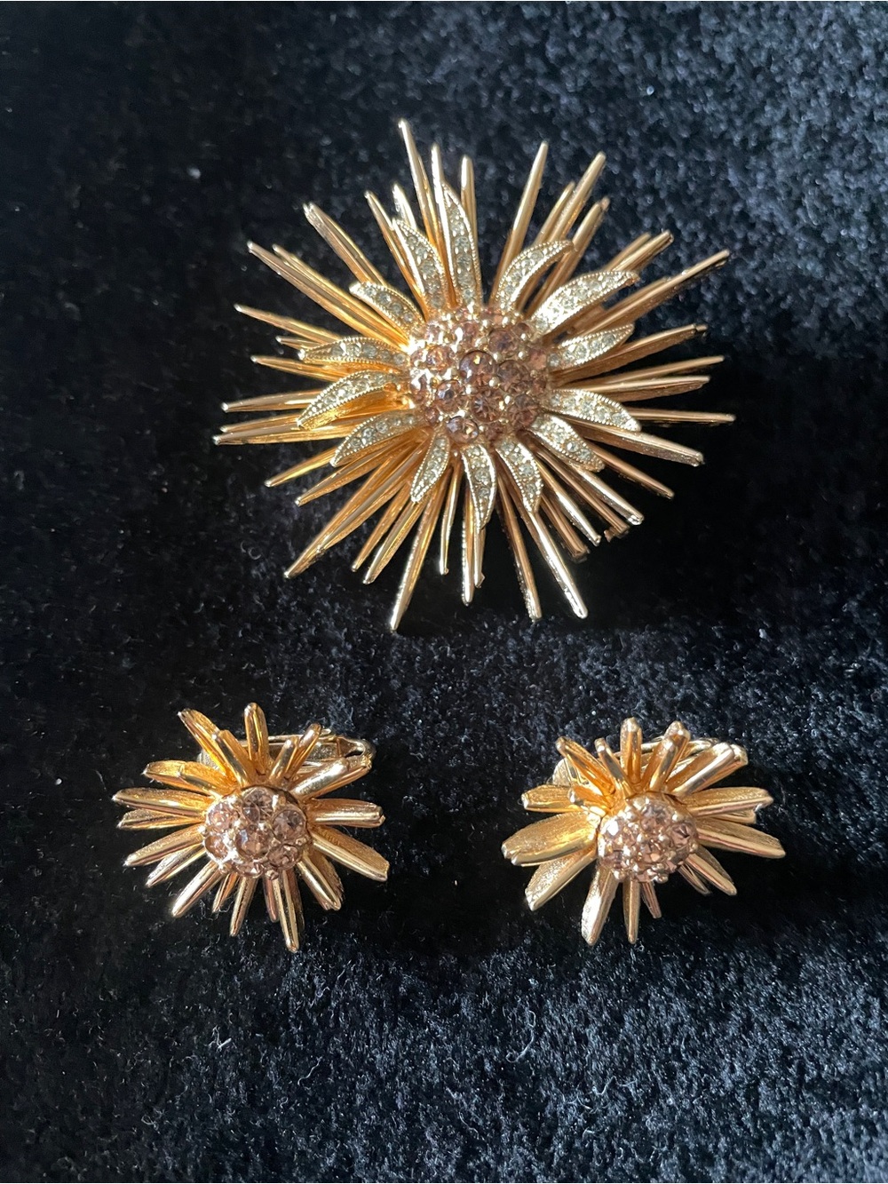 Vintage D’orlan Brooch and Earring Set